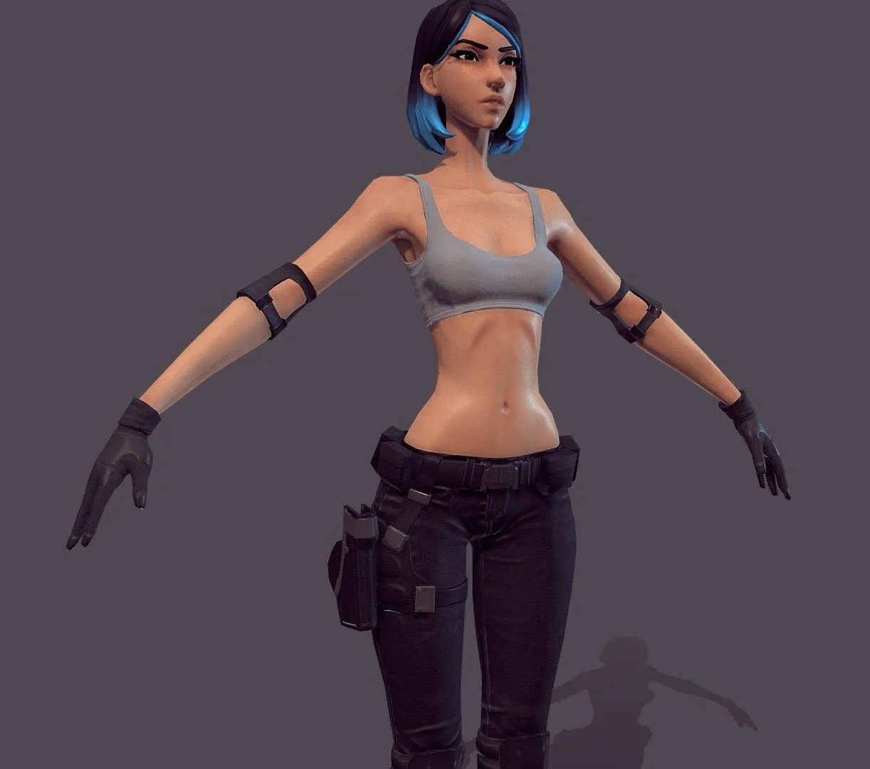 PBR Game 3D Models – Kiara Game Ready Pbr Mercenary