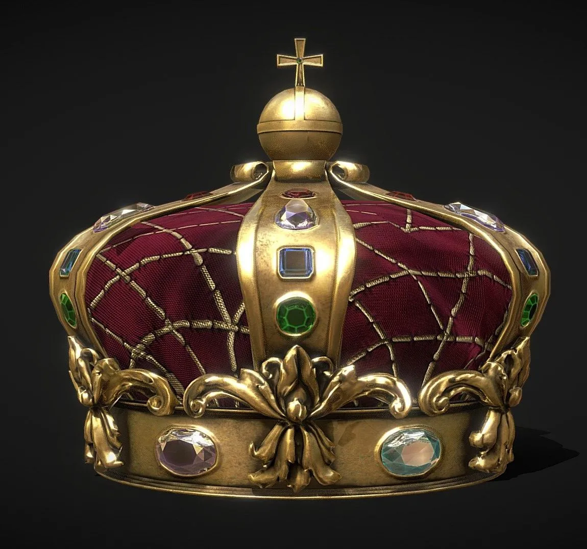 PBR Game 3D Models – King Crown