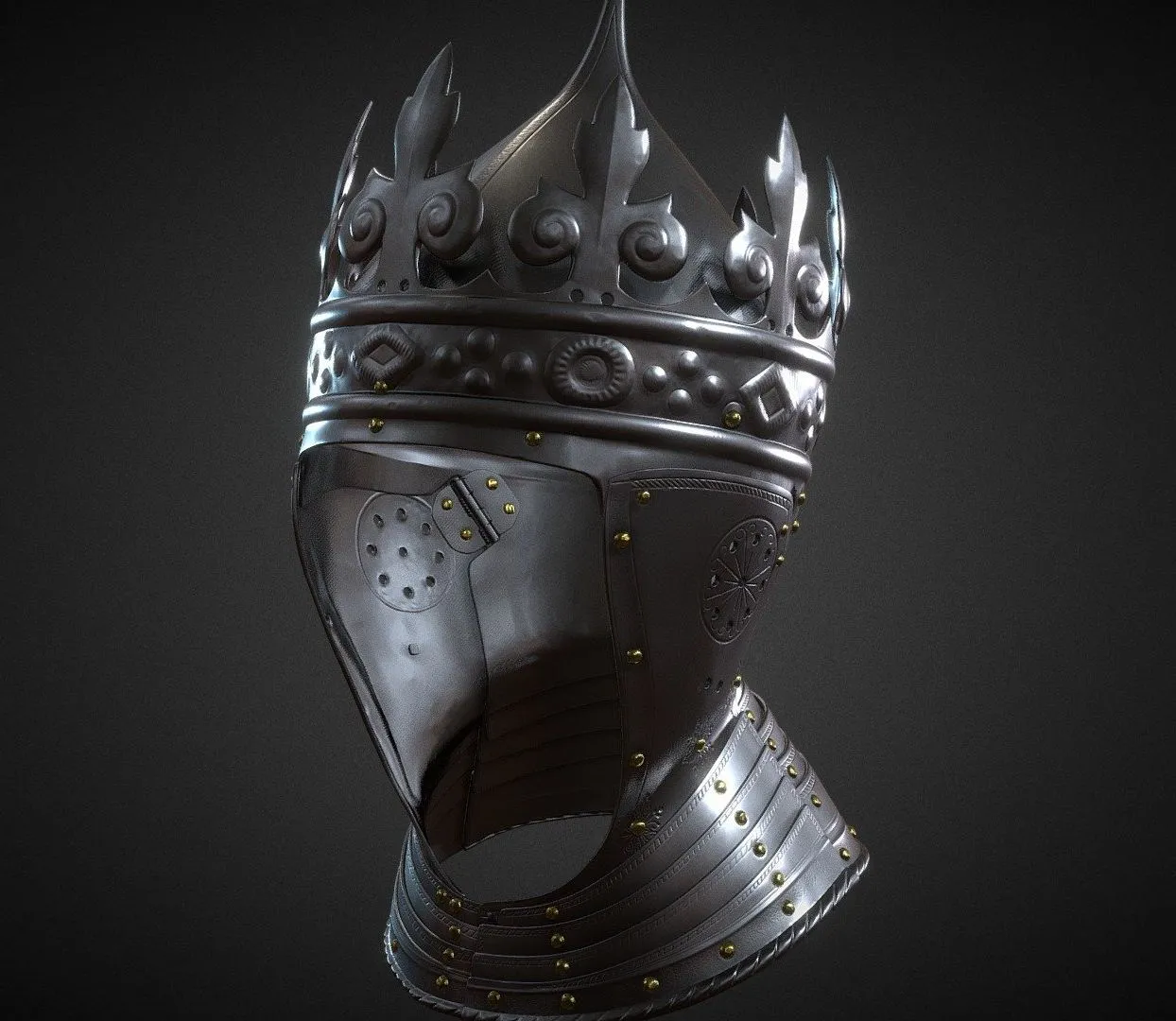 PBR Game 3D Models – King Gustav Vasas Helmet