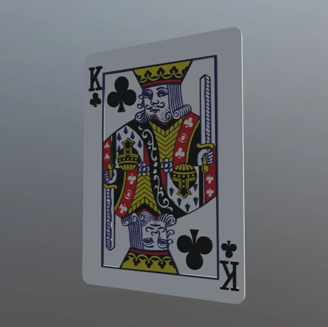PBR Game 3D Models – King Of Clubs