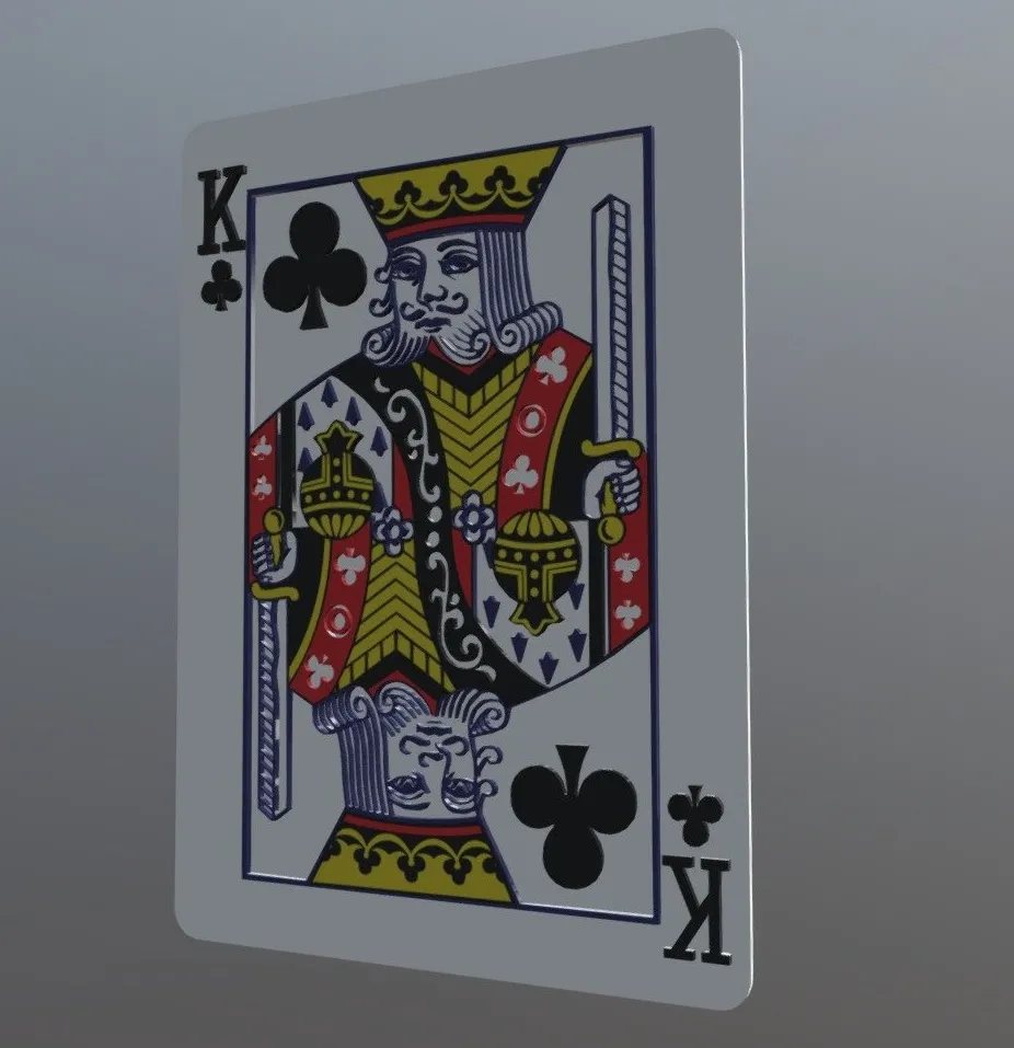 PBR Game 3D Models – King Of Clubs