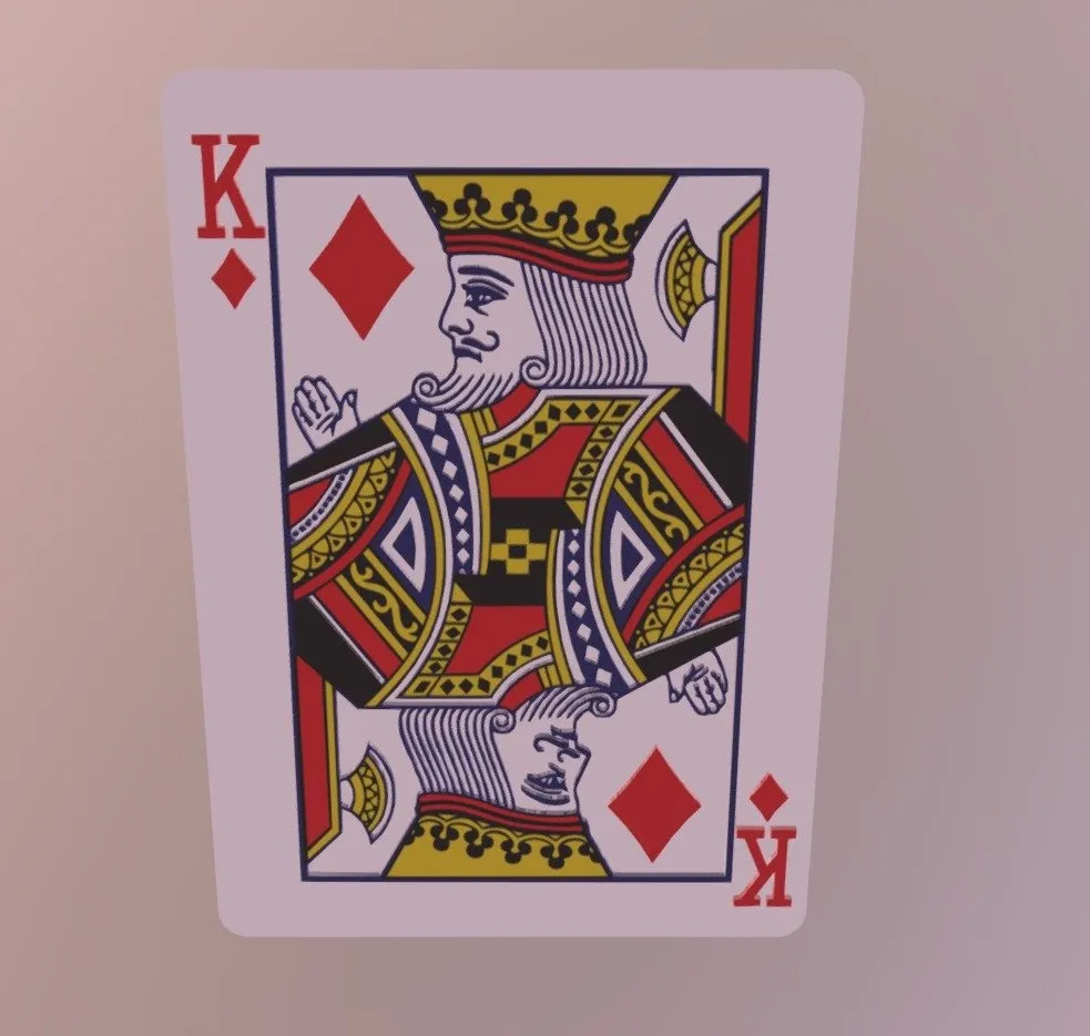 PBR Game 3D Models – King Of Diamonds