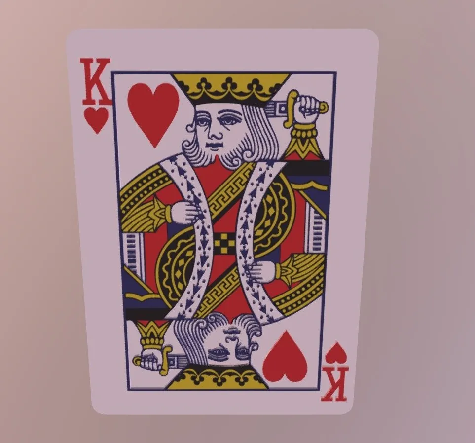 PBR Game 3D Models – King Of Hearts