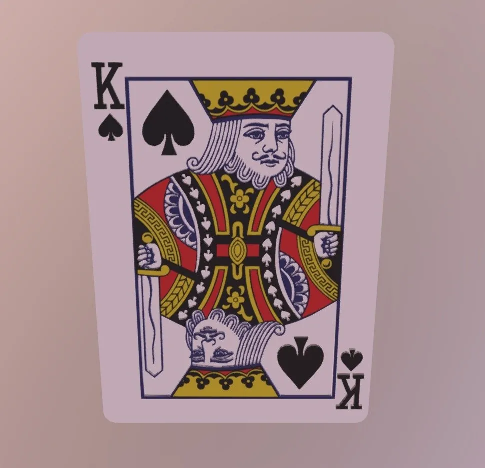 PBR Game 3D Models – King Of Spades