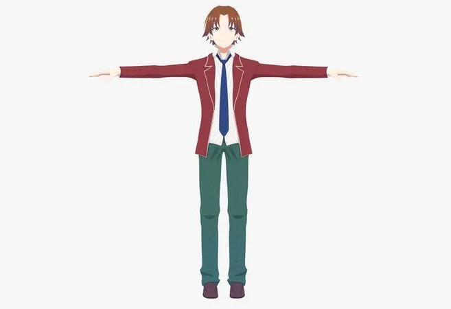 PBR Game 3D Models – Kiyotaka Ayanokoji – Classroom of the Elite