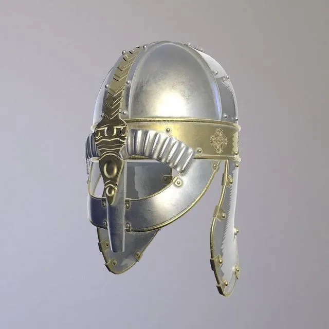 PBR Game 3D Models – Knight Metal Helmet