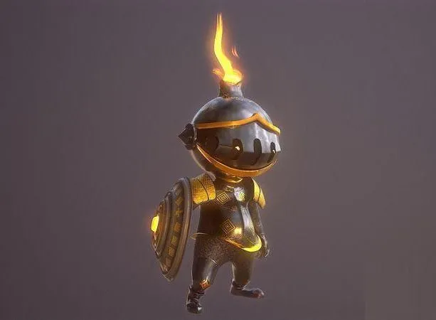 PBR Game 3D Models – Knight of the shield