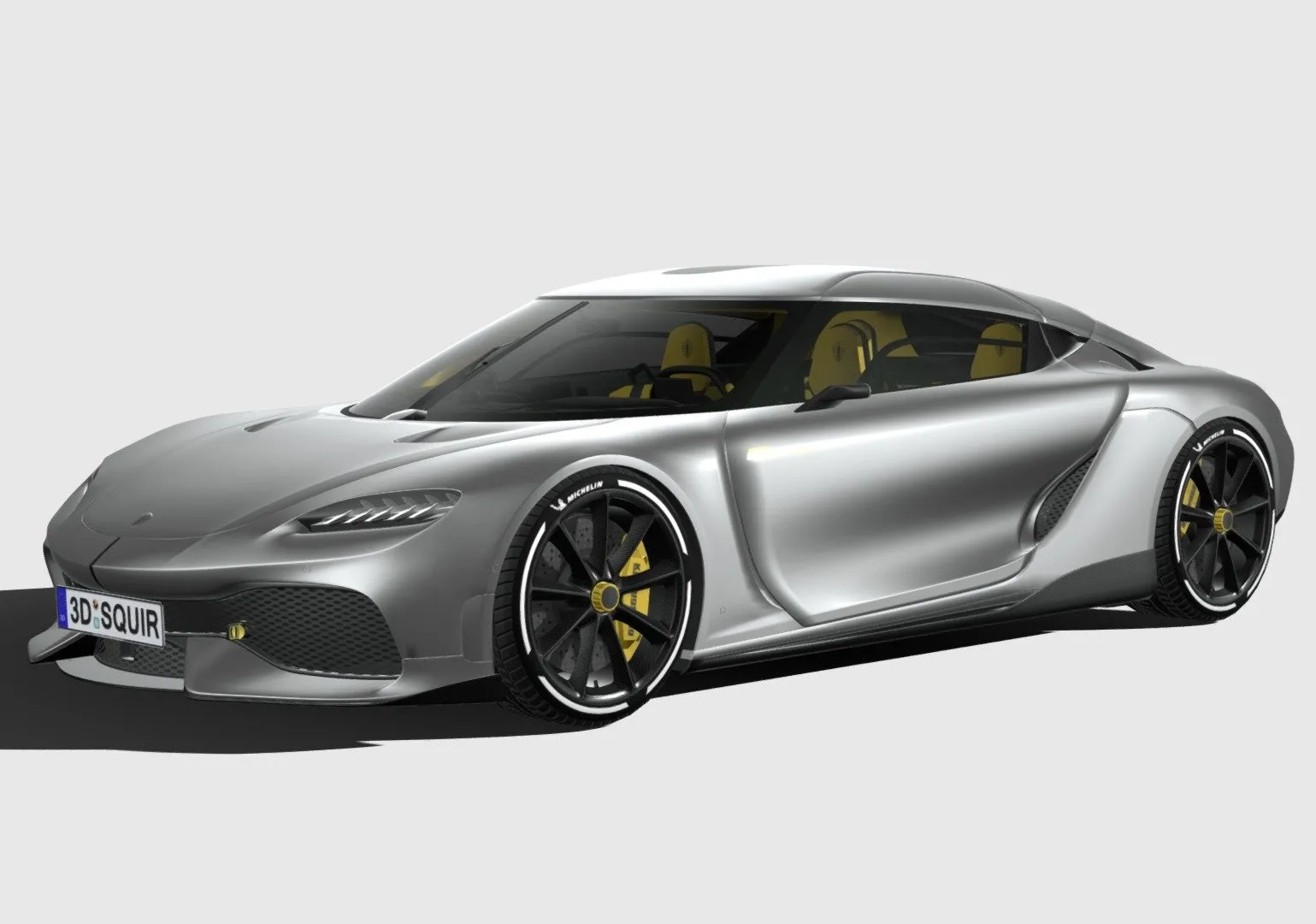 PBR Game 3D Models – Koenigsegg Gemera 2021 Lowpoly