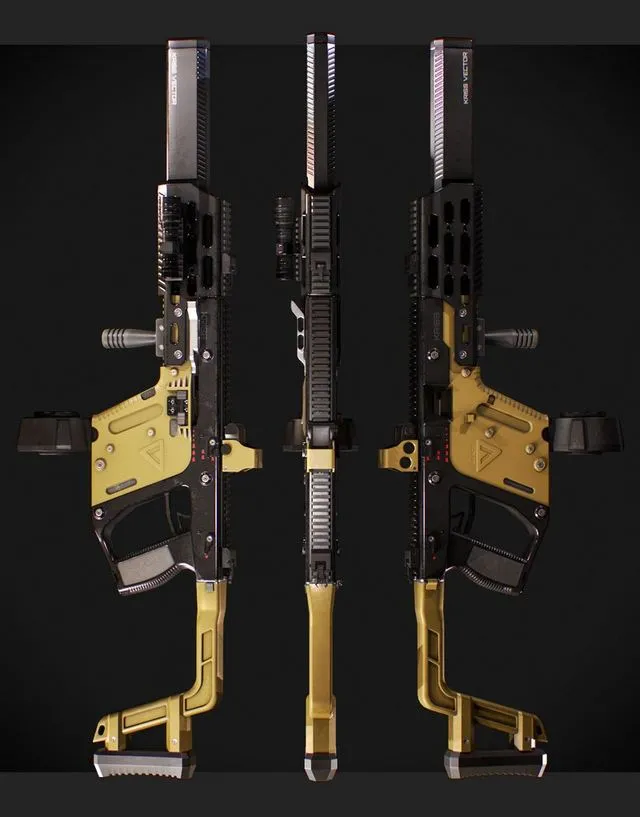 PBR Game 3D Models – Kriss Vector CRB KV90