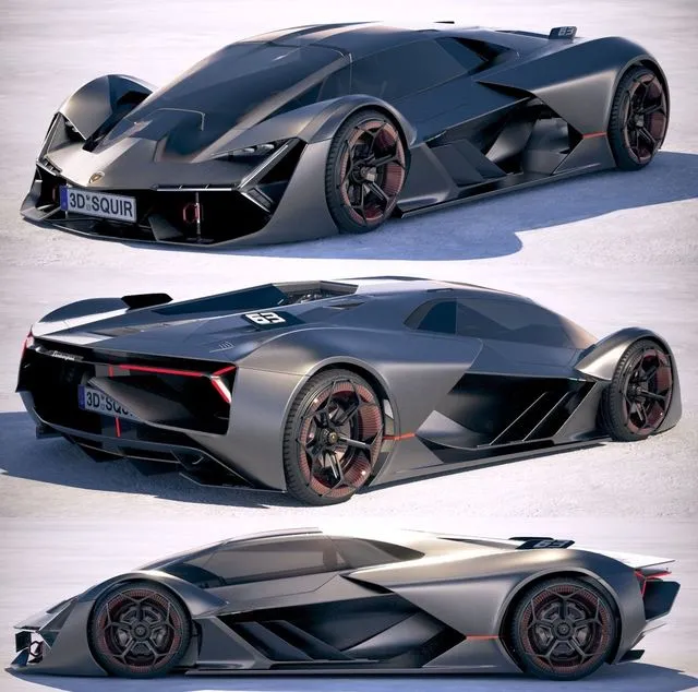 PBR Game 3D Models – Lamborghini Terzo Millennio 2018