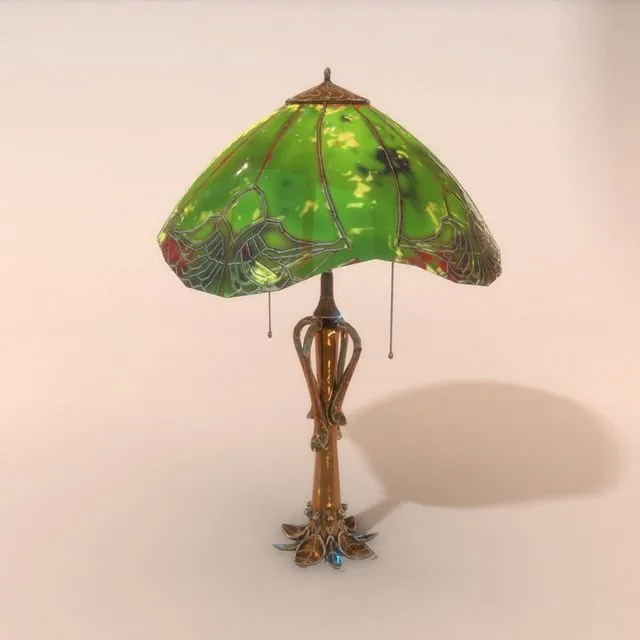 PBR Game 3D Models – Lamp old
