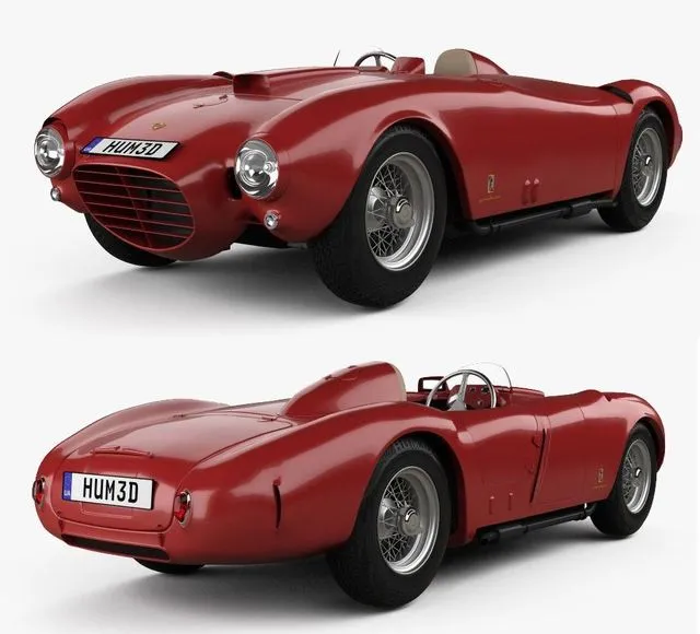 PBR Game 3D Models – Lancia D24 Pininfarina Spider 1953