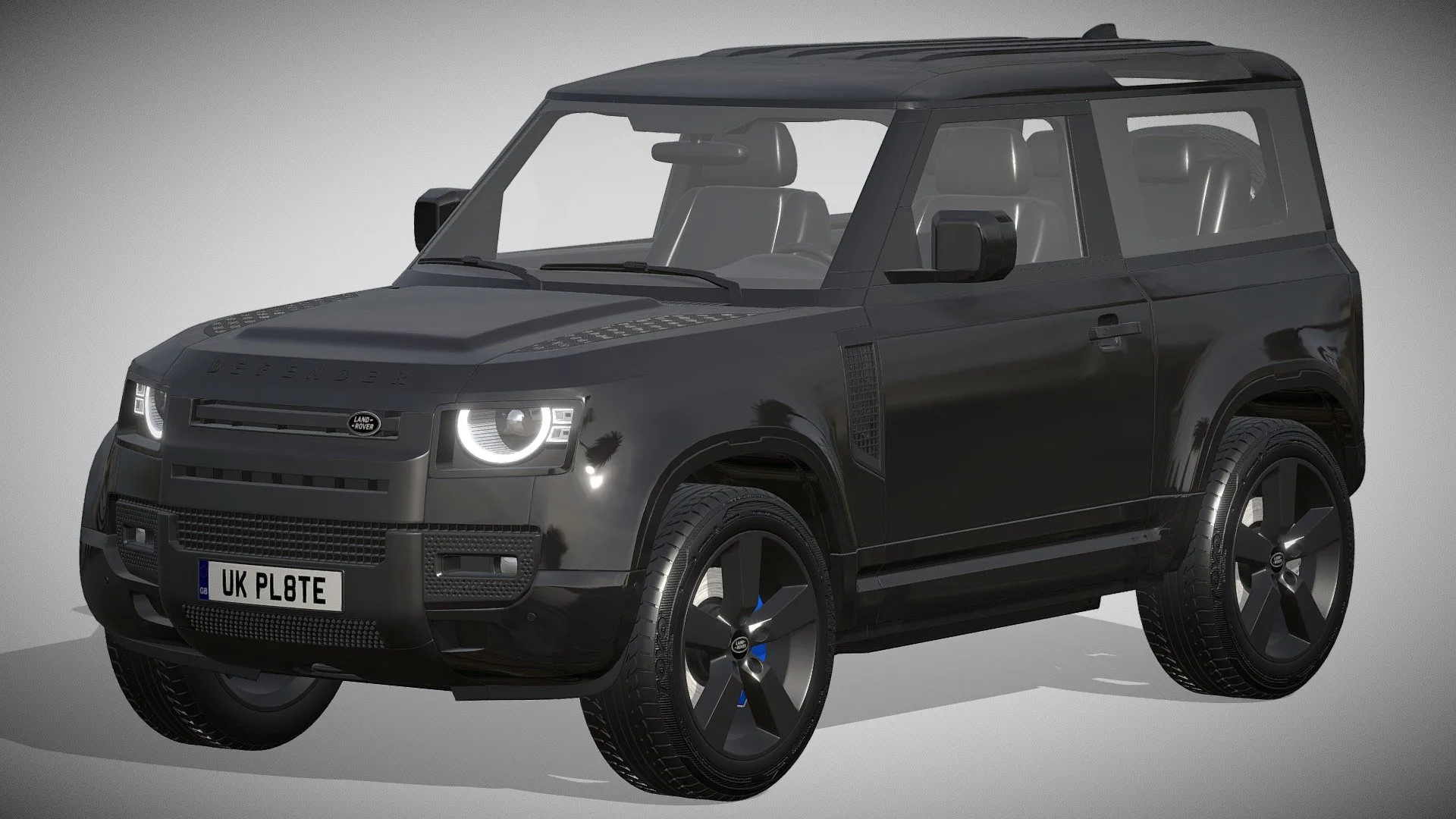 PBR Game 3D Models – Land Rover Defender 90 V8 2022