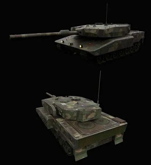 PBR Game 3D Models – Leopard 2 Tank