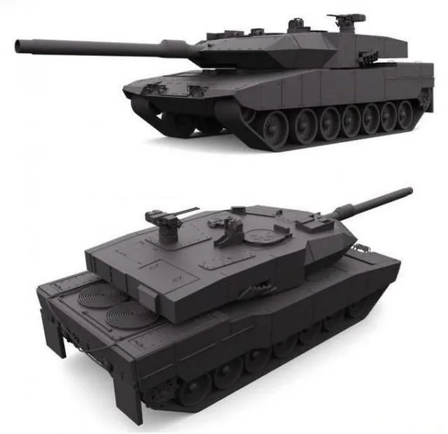 PBR Game 3D Models – Leopard 2A7 Tank V1