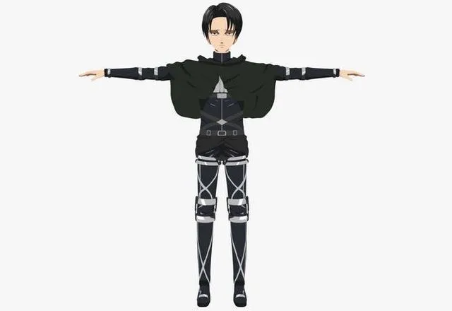 PBR Game 3D Models – Levi Ackerman – Shingeki no Kyojin – Attack on Titan
