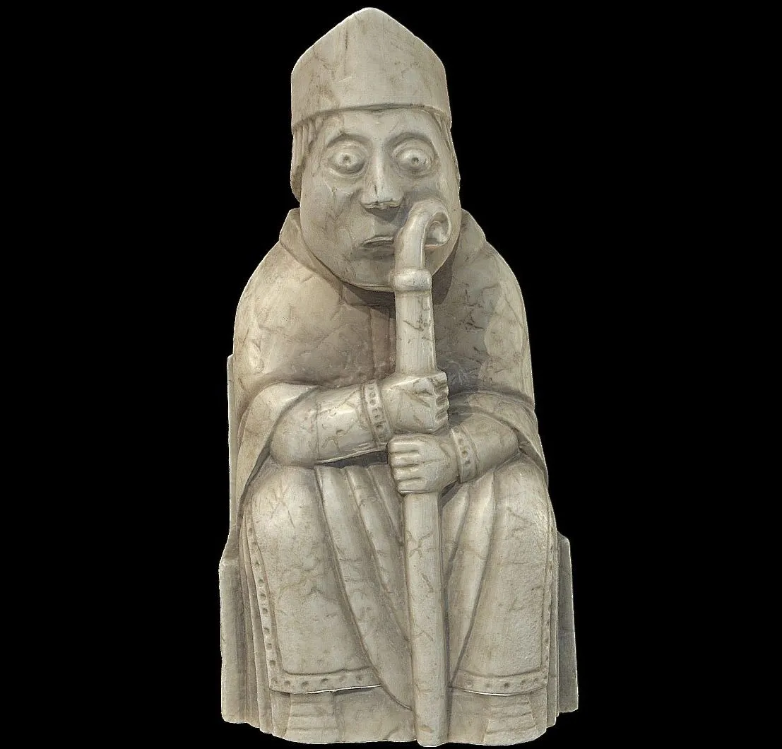 PBR Game 3D Models – Lewis Chess Piece Hns 26