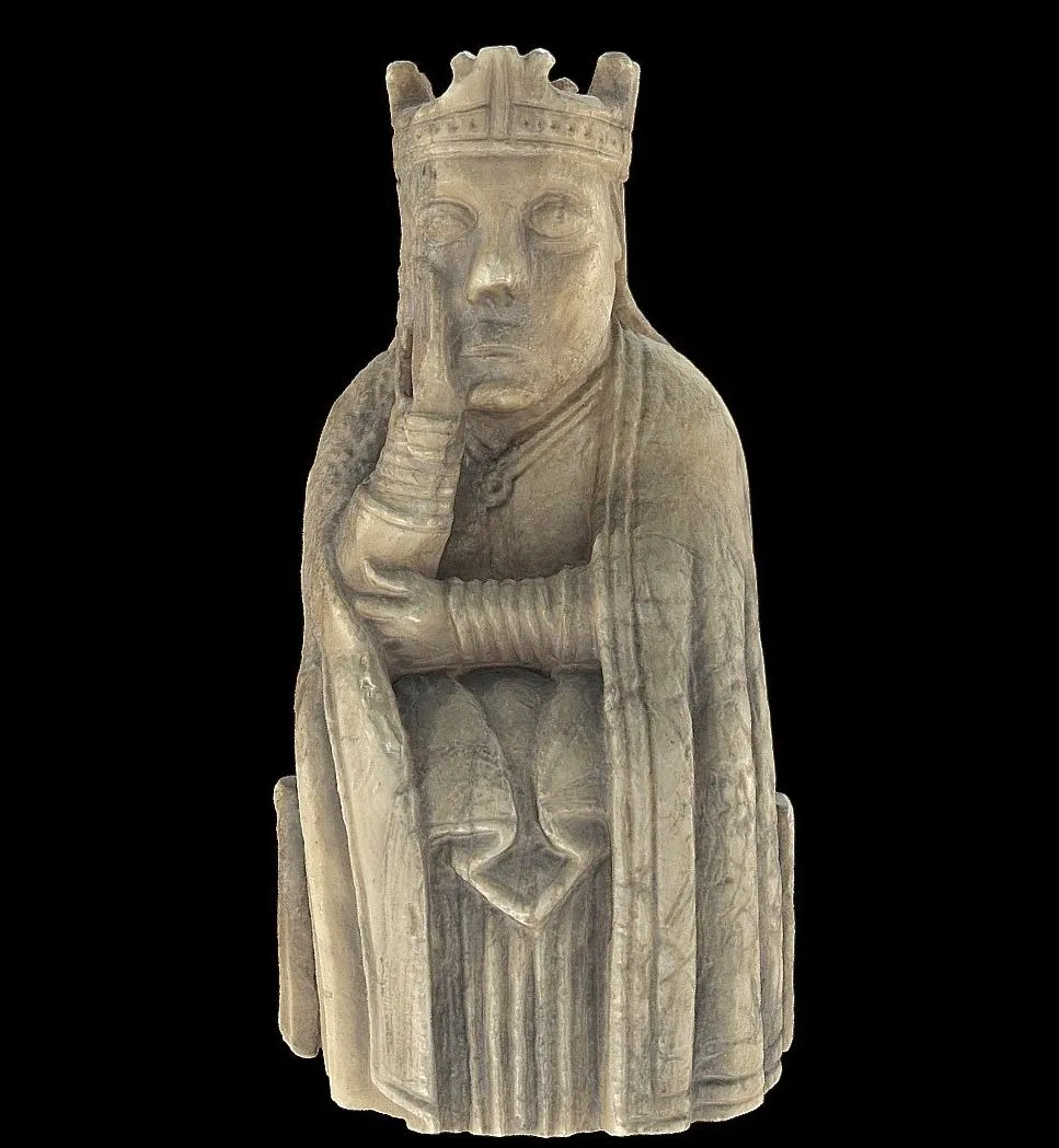 PBR Game 3D Models – Lewis Chess Piece Queen Hns 22