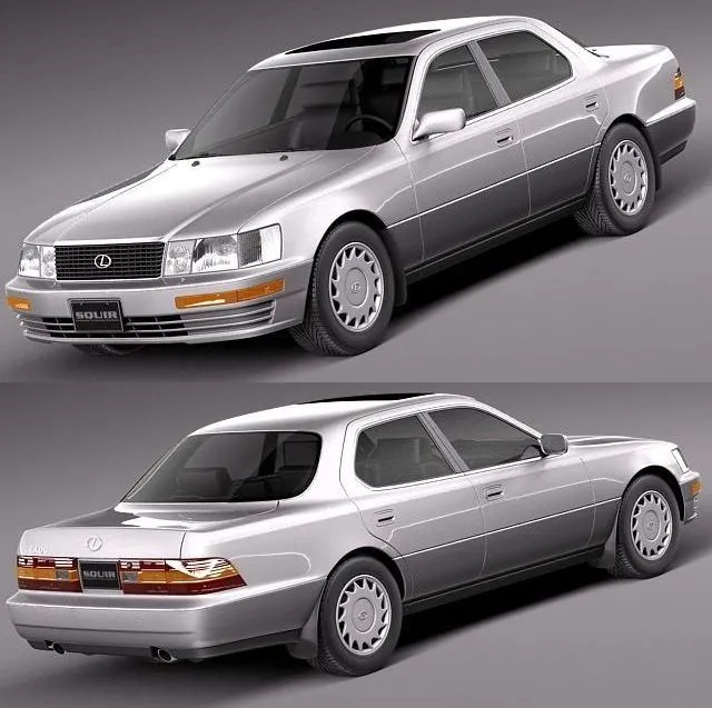 PBR Game 3D Models – Lexus LS 400 1989-1994