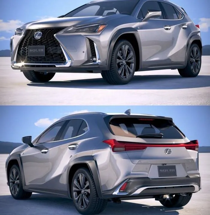 PBR Game 3D Models – Lexus UX 2019