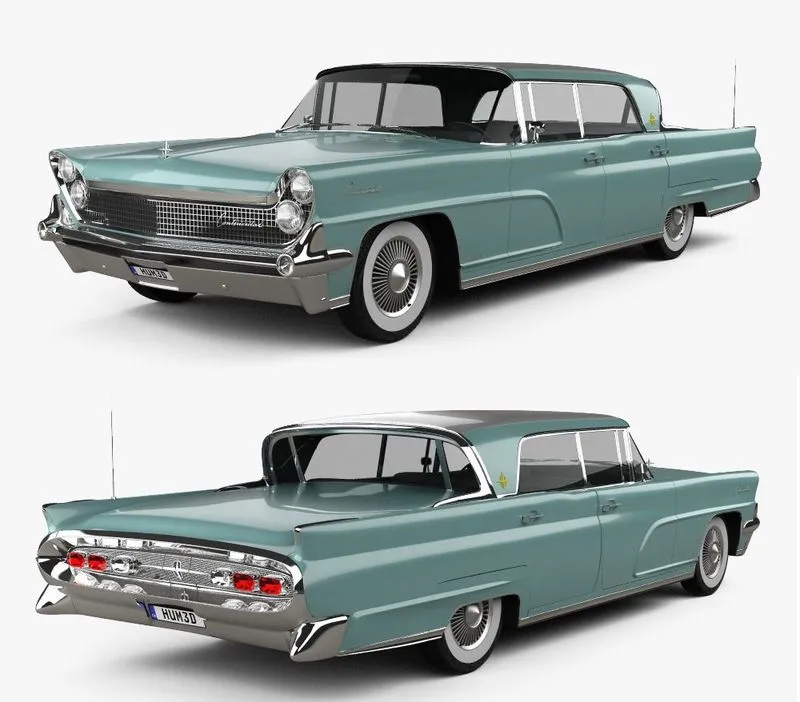 PBR Game 3D Models – Lincoln Continental Mark IV 1959 (Hum 3D)