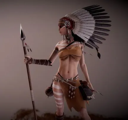 PBR Game 3D Models – Linhi Character Preview