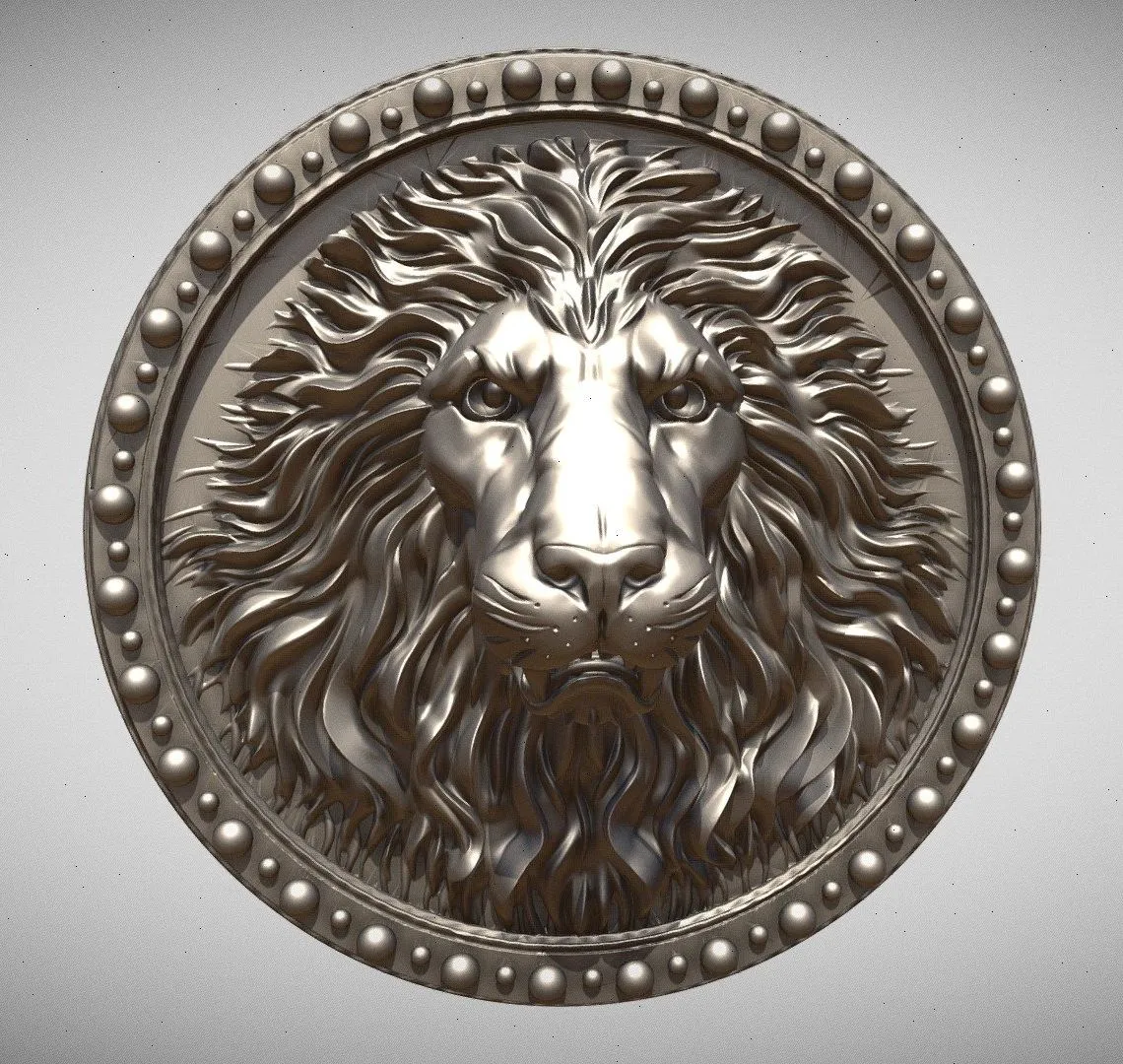 PBR Game 3D Models – Lion Medallion