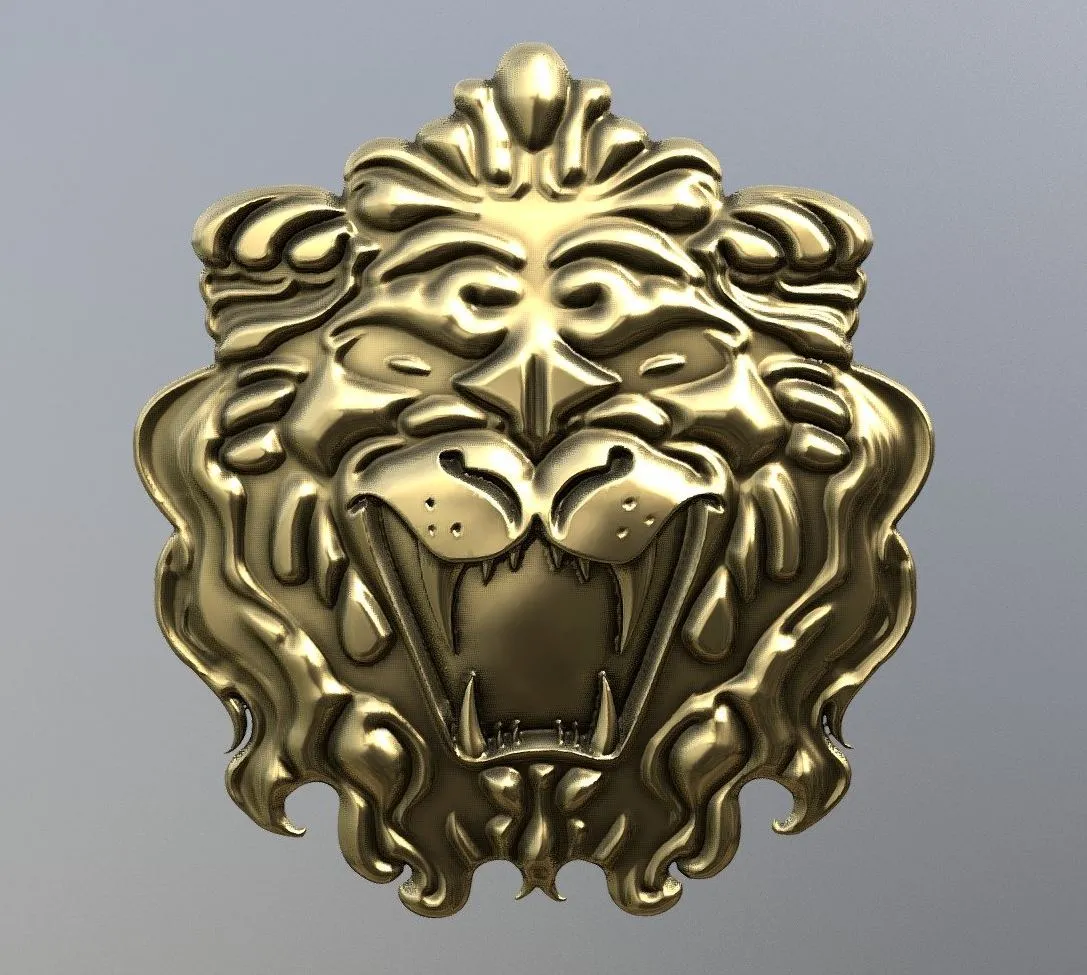 PBR Game 3D Models – Lion Relief
