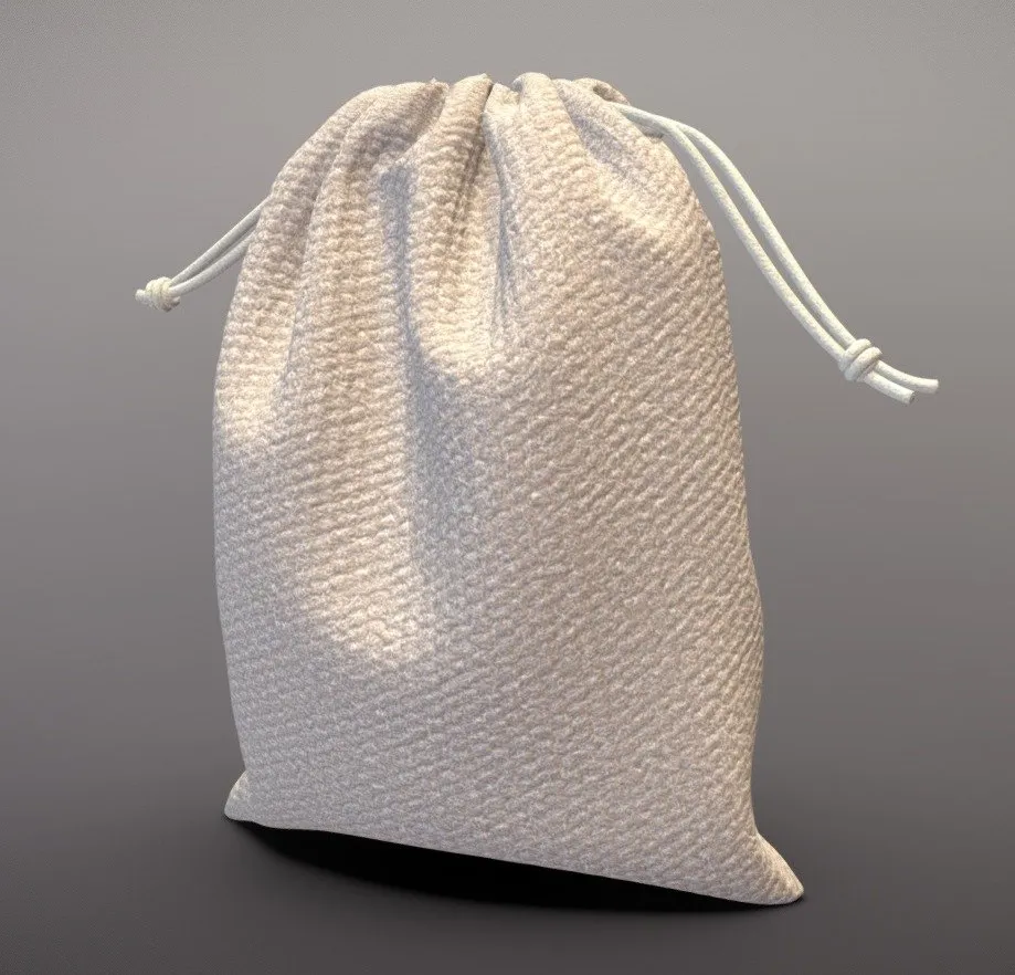PBR Game 3D Models – Little Natural Bag