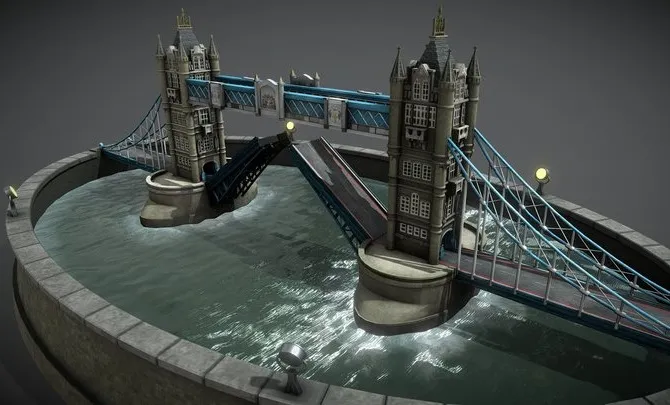 PBR Game 3D Models – London Bridge Blender 3 To Unreal Engine 5 Guide