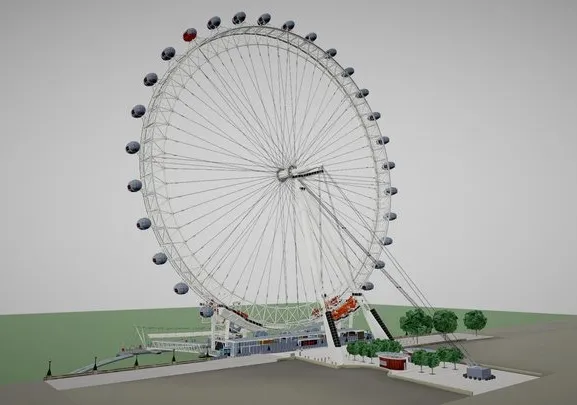 PBR Game 3D Models – London Eye