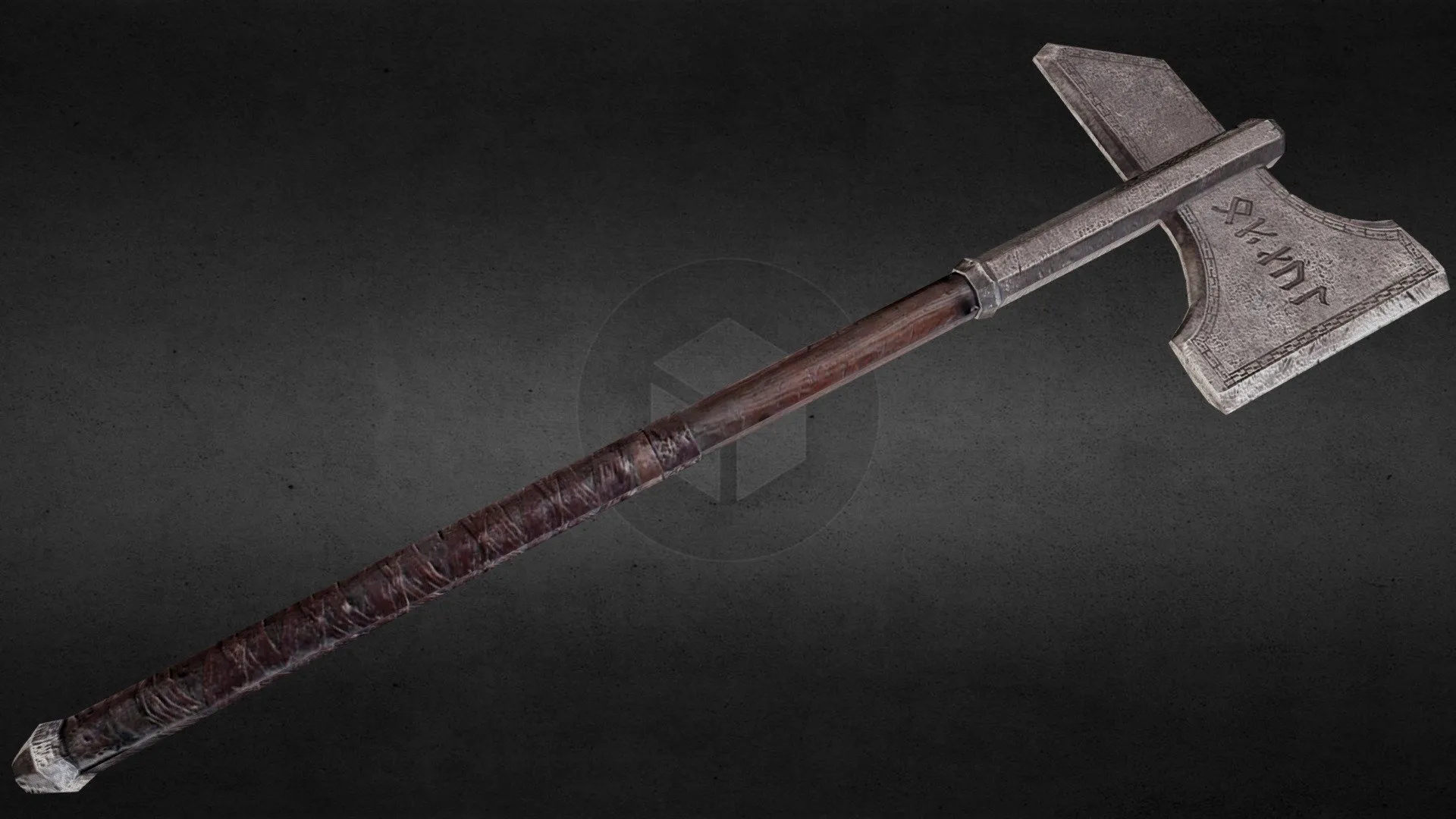 PBR Game 3D Models – Lord Of The Rings Weapon Dwalins Axe Low Poly