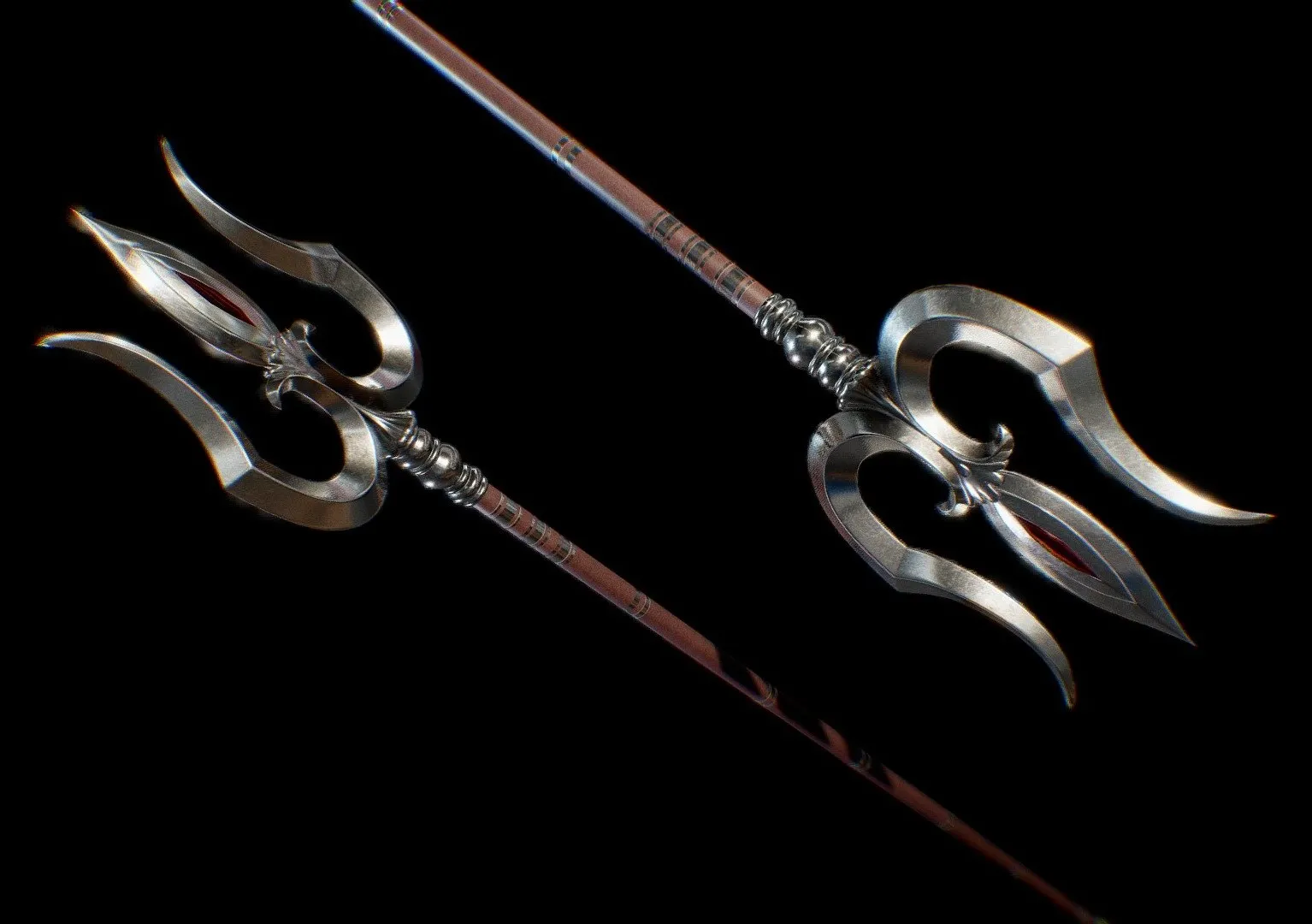 PBR Game 3D Models – Lord Trishul