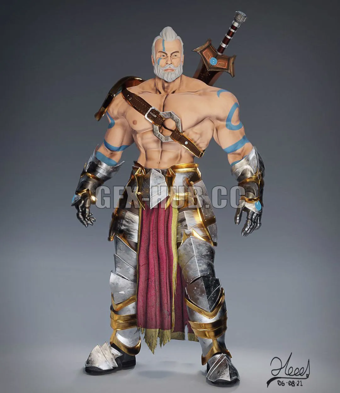 PBR Game 3D Models – Lost Warrior