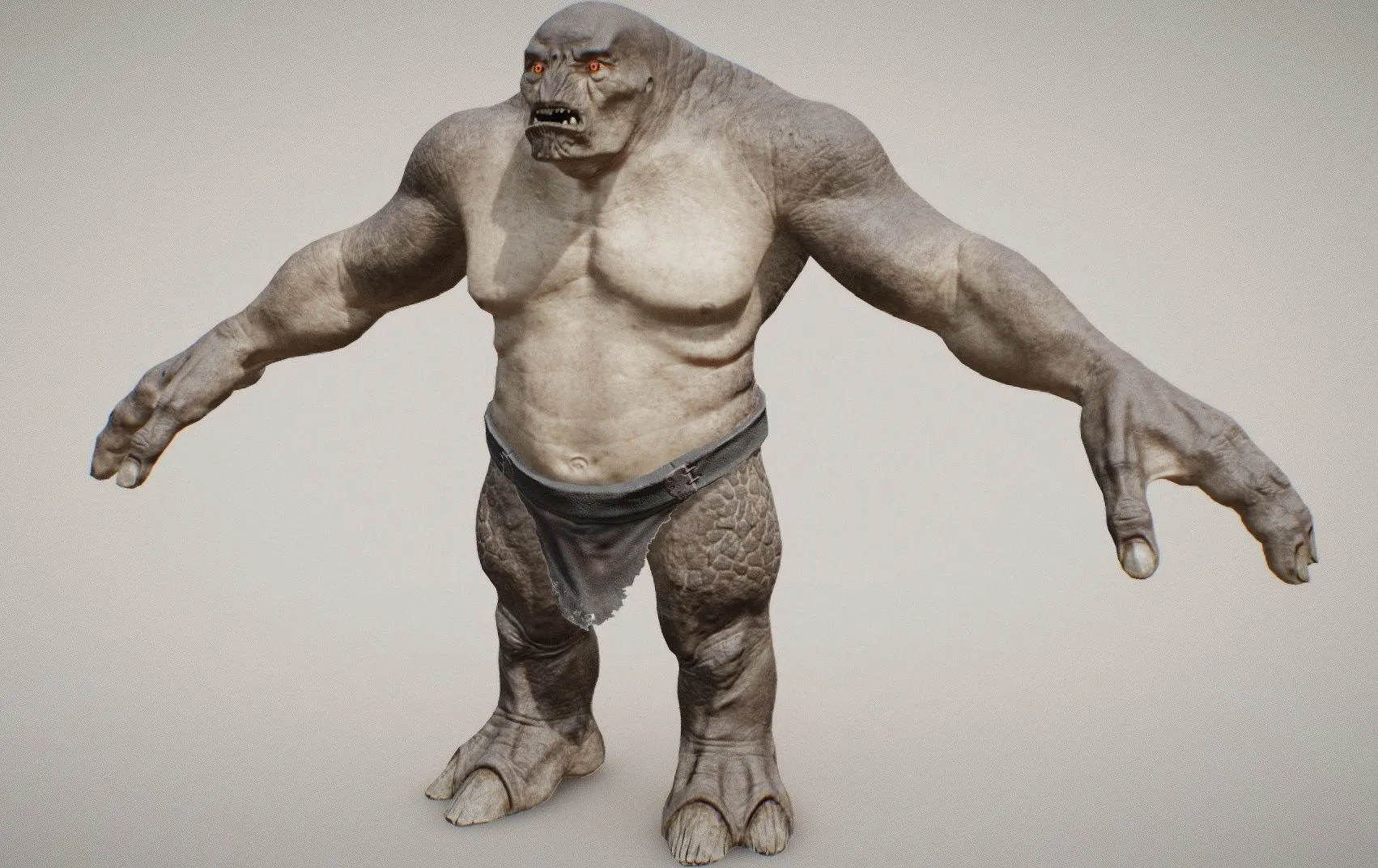 PBR Game 3D Models – Lotr Troll For Animatingrigging
