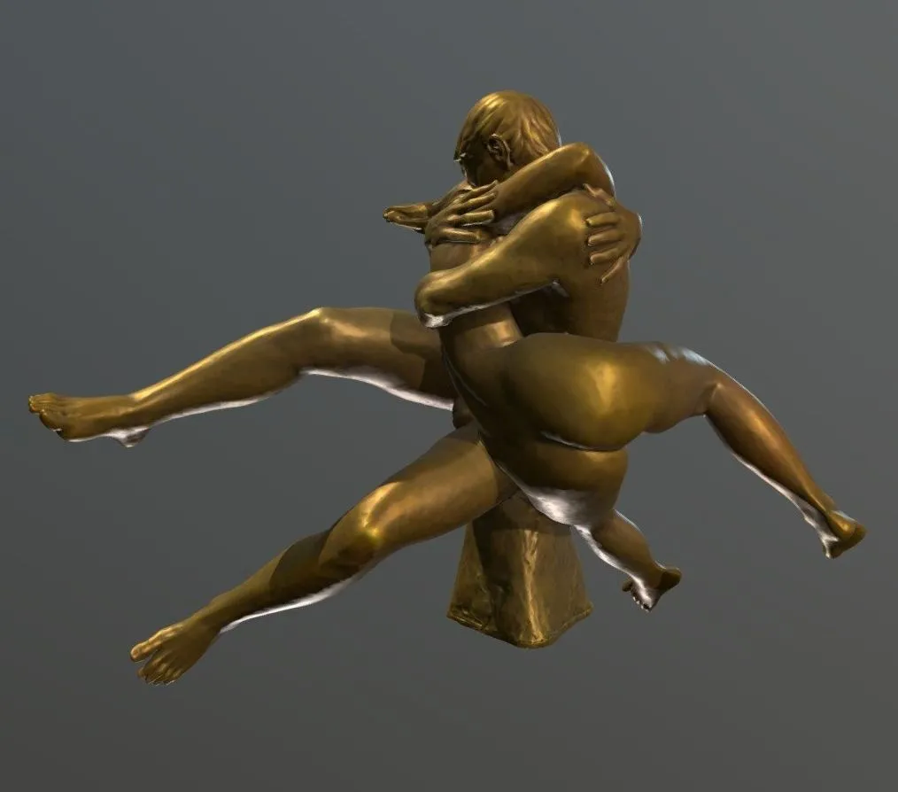 PBR Game 3D Models – Lovers Low Resolution01