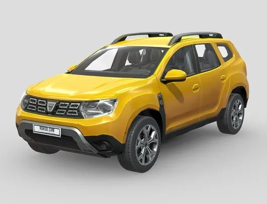 PBR Game 3D Models – Low Poly Car   Dacia Duster 2018