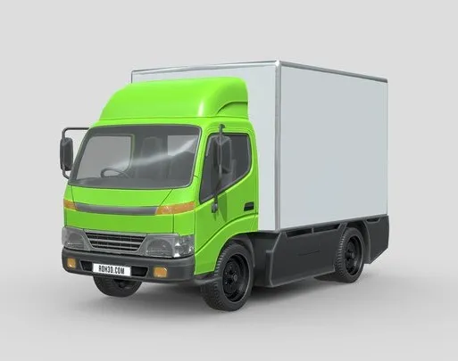 PBR Game 3D Models – Low Poly Car   Hino 300 Truck