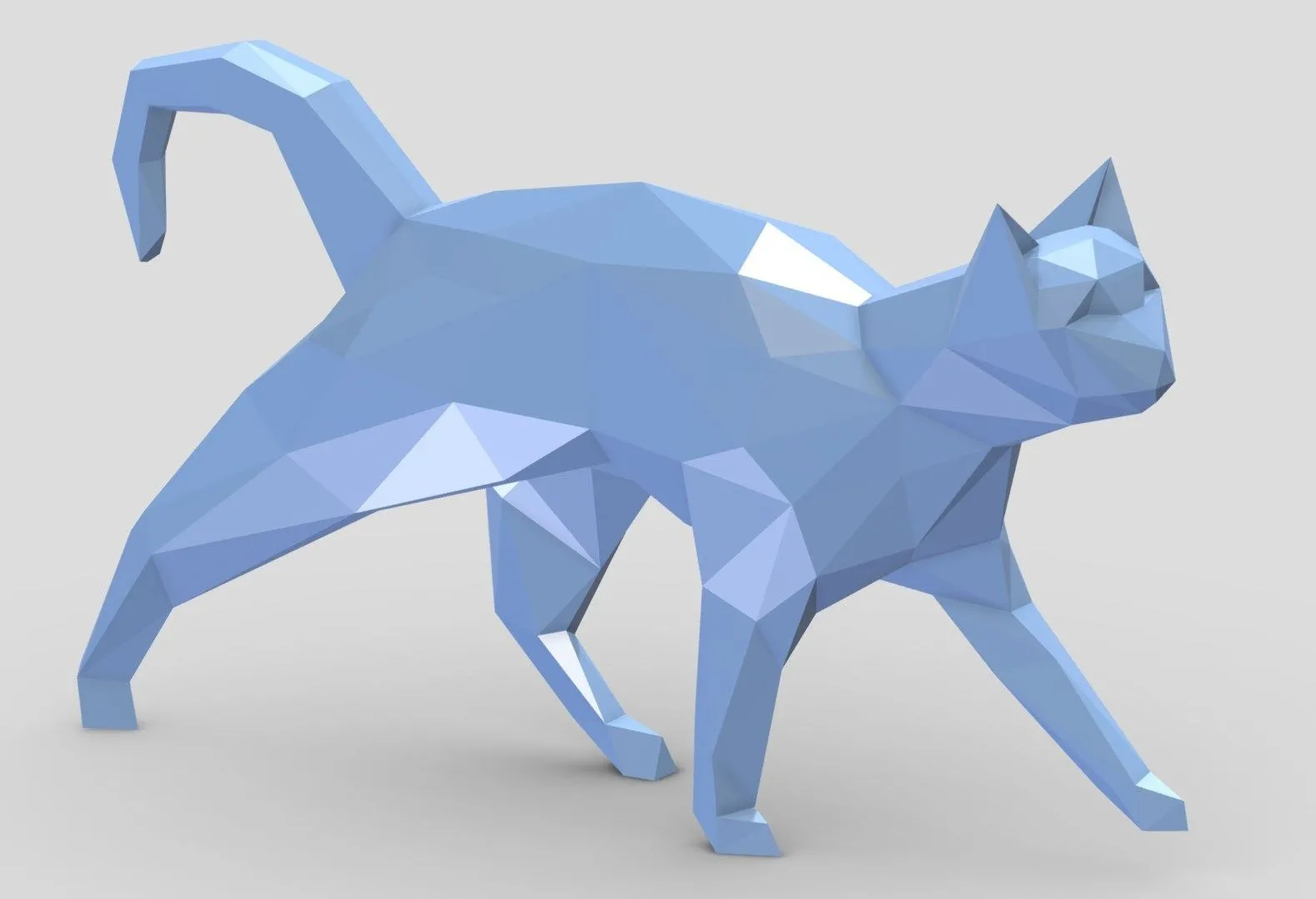 PBR Game 3D Models – Low Poly Cat