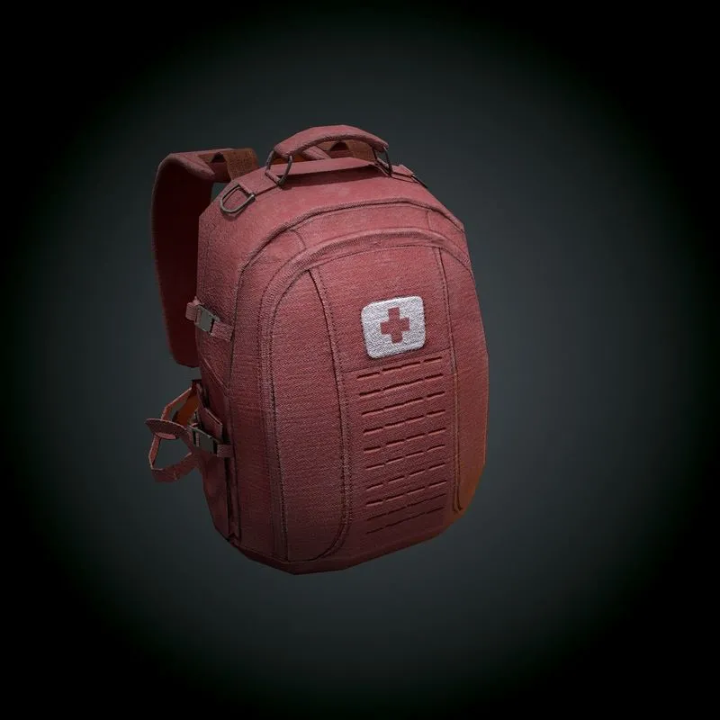 PBR Game 3D Models – Low Poly Tactical Back Pack