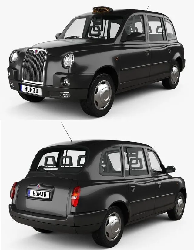 PBR Game 3D Models – LTI TX4 London Taxi 2006