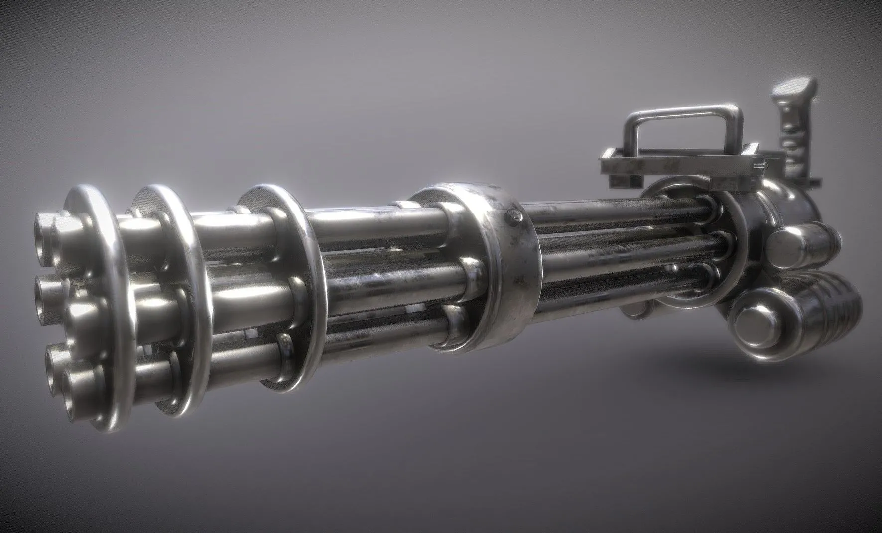 PBR Game 3D Models – M134 Minigun Model 20