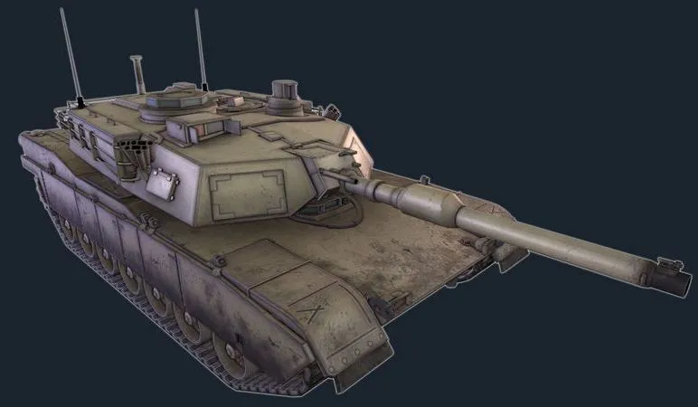 PBR Game 3D Models – M1A2 Abrams