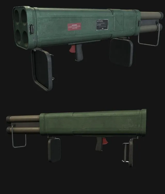 PBR Game 3D Models – M202 FLASH Rocket Launcher