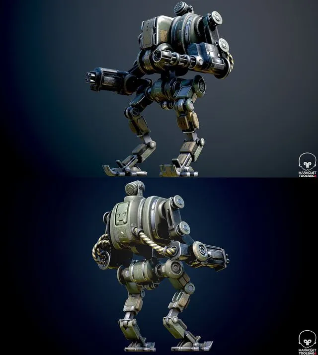 PBR Game 3D Models – M23 Haytham – Light Skirmisher