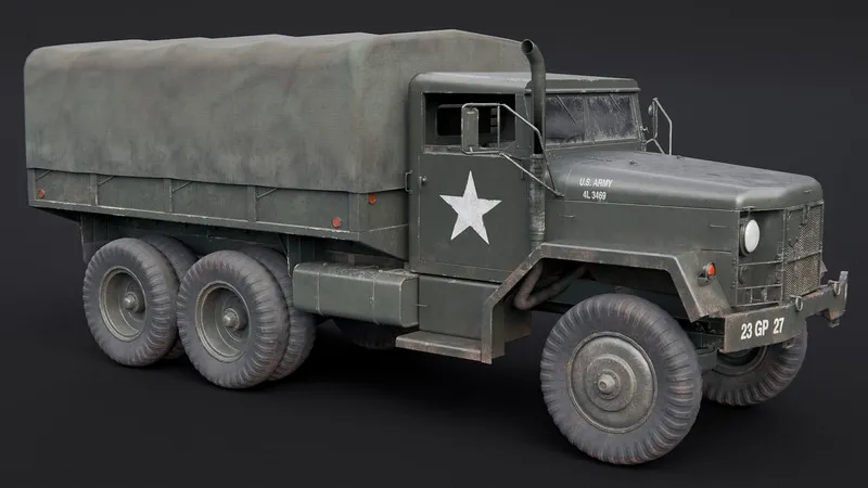 PBR Game 3D Models – M35 Truck
