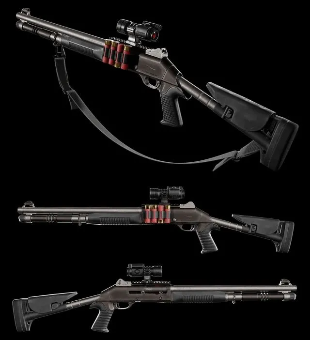 PBR Game 3D Models – M4 Benelli
