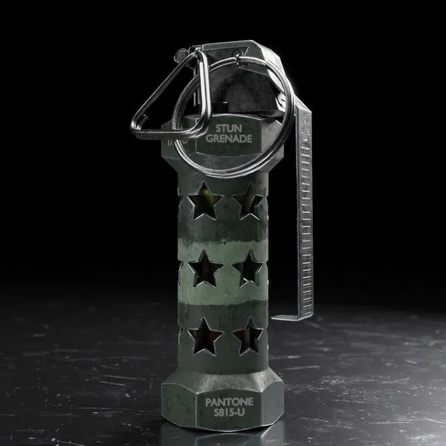 PBR Game 3D Models – M84 Stun Grenade Flashbang