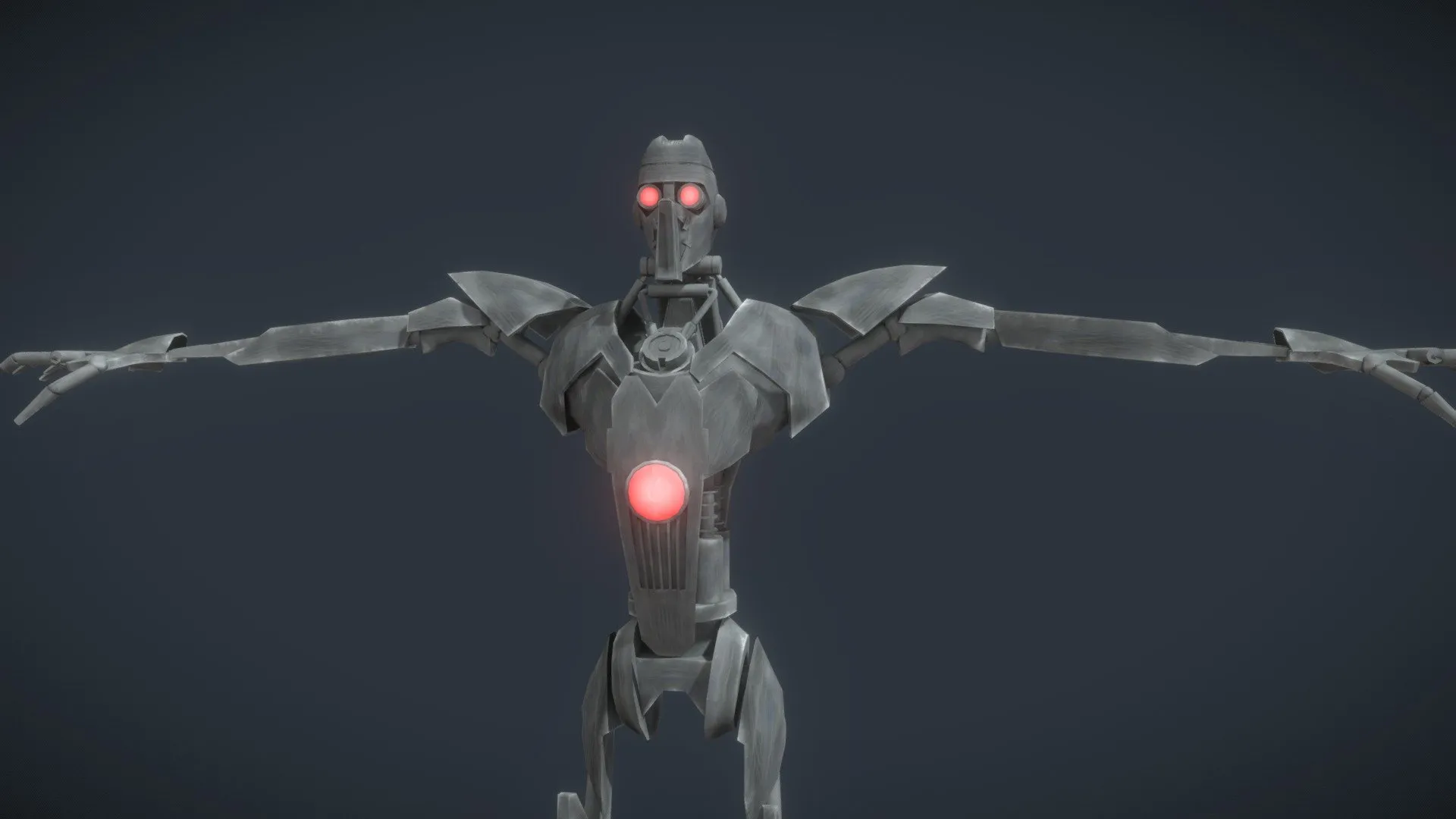 PBR Game 3D Models – Magnaguard Clone Wars Rig Lowpoly