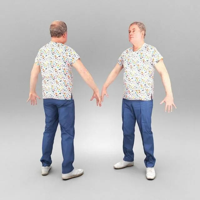 PBR Game 3D Models – Male doctor ready for animation 402